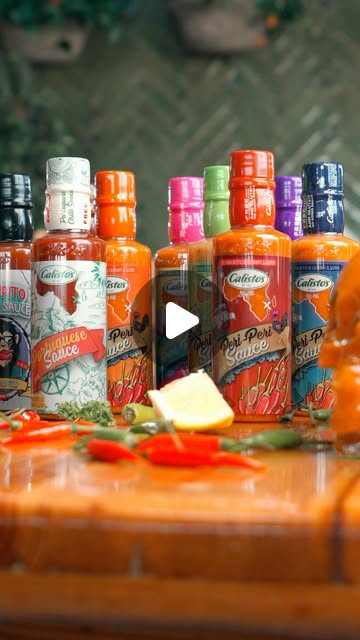 About Calisto’s Portuguese Restaurant 4 The Calisto’s peri-peri sauce range with fresh chillies on a board