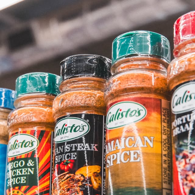 About Calisto’s Portuguese Restaurant 3 Calisto’s braai spice and seasoning range on a shelf